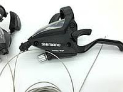 Переключатель скоростей передний шифтер SHIMANO STEF-500 3SPEED с тросиком- фото2