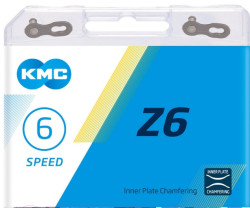 Цепь KMC Z 6, 114 звеньев, 6 скоростей, с замком- фото